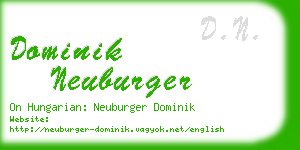 dominik neuburger business card